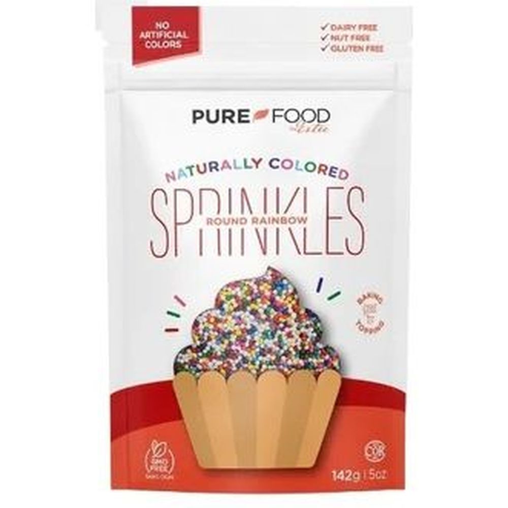 Pure Food By Estee Rainbow Nonpariels, 5 Ounce -- 12 Per Case
