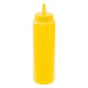 Winco Yellow Regular Squeeze Bottle, 8 Ounce -- 72 per case.