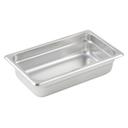 Winco 23 Gauge Stainless Steel 1/4 Size Anti Jam Steam Pan, 2 1/2 inch -- 12 per case.