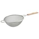 Winco Stainless Steel Double Fine Mesh Strainer, 10 1/2 inch.