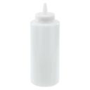 Winco Clear Regular Squeeze Bottle, 12 Ounce -- 72 per case.
