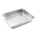 Winco Stainless Steel Perforated Half Size Steam Table Pan, 2 1/2 inch.