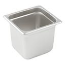 Winco 24 Gauge Stainless Steel 1/6 Size Anti Jam Steam Pan, 6 inch -- 12 per case.