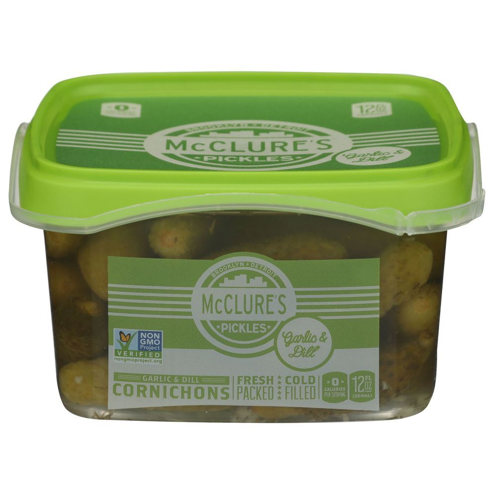 Mcclures Garlic And Dill Cornichons, 12 Ounce -- 8 Per Case