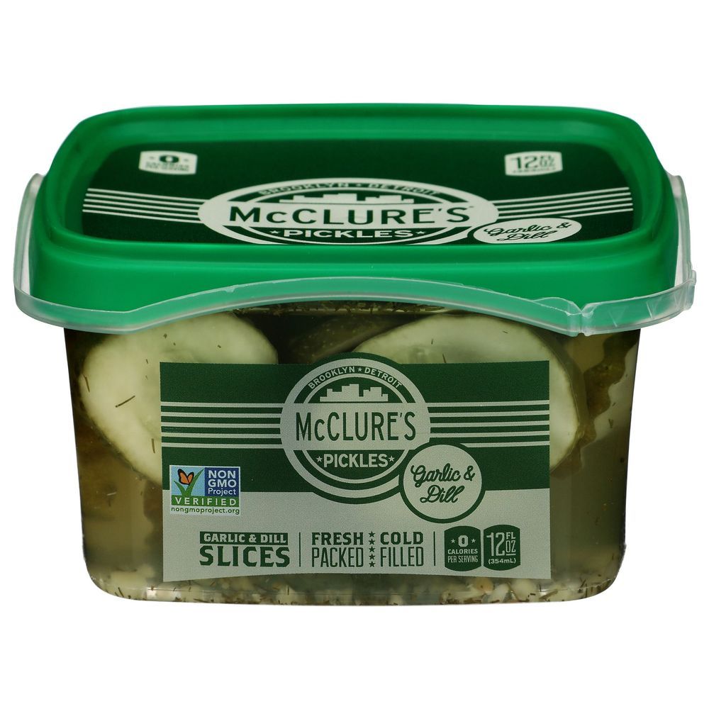 Mcclures Garlic Dill Sliced Pickles, 12 Ounce -- 8 Per Case
