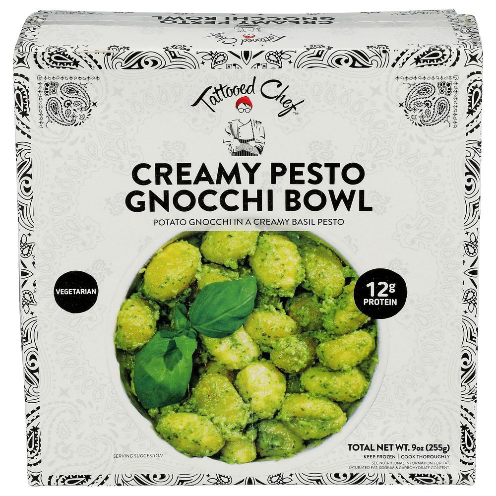 Tattooed Chef Creamy Pesto Gnocchi Bowl, 9 Ounce -- 6 Per Case