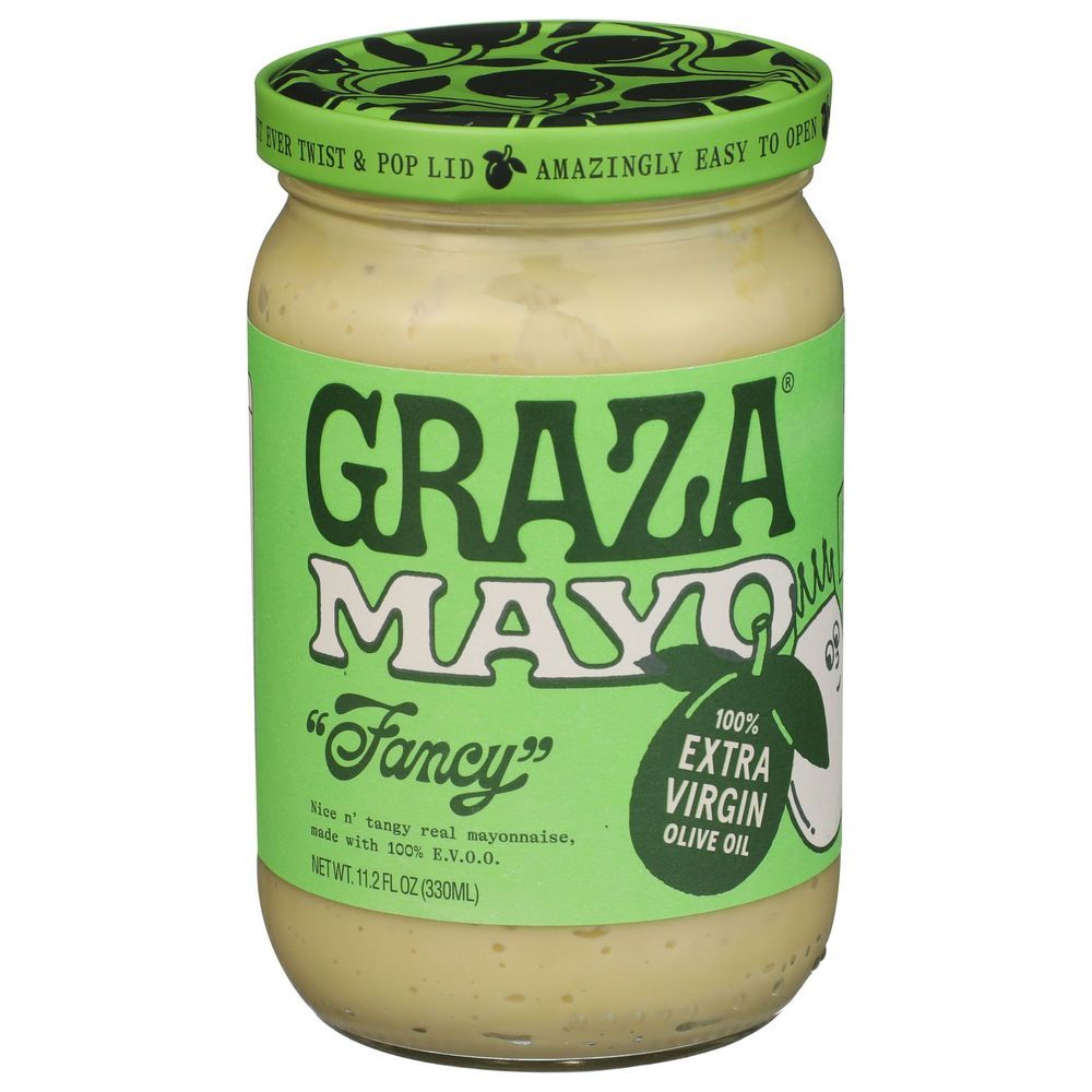 Graza Fancy Nice N Tangy Mayonnaise, 11.2 Fluid Ounce Jar -- 8 Per Case