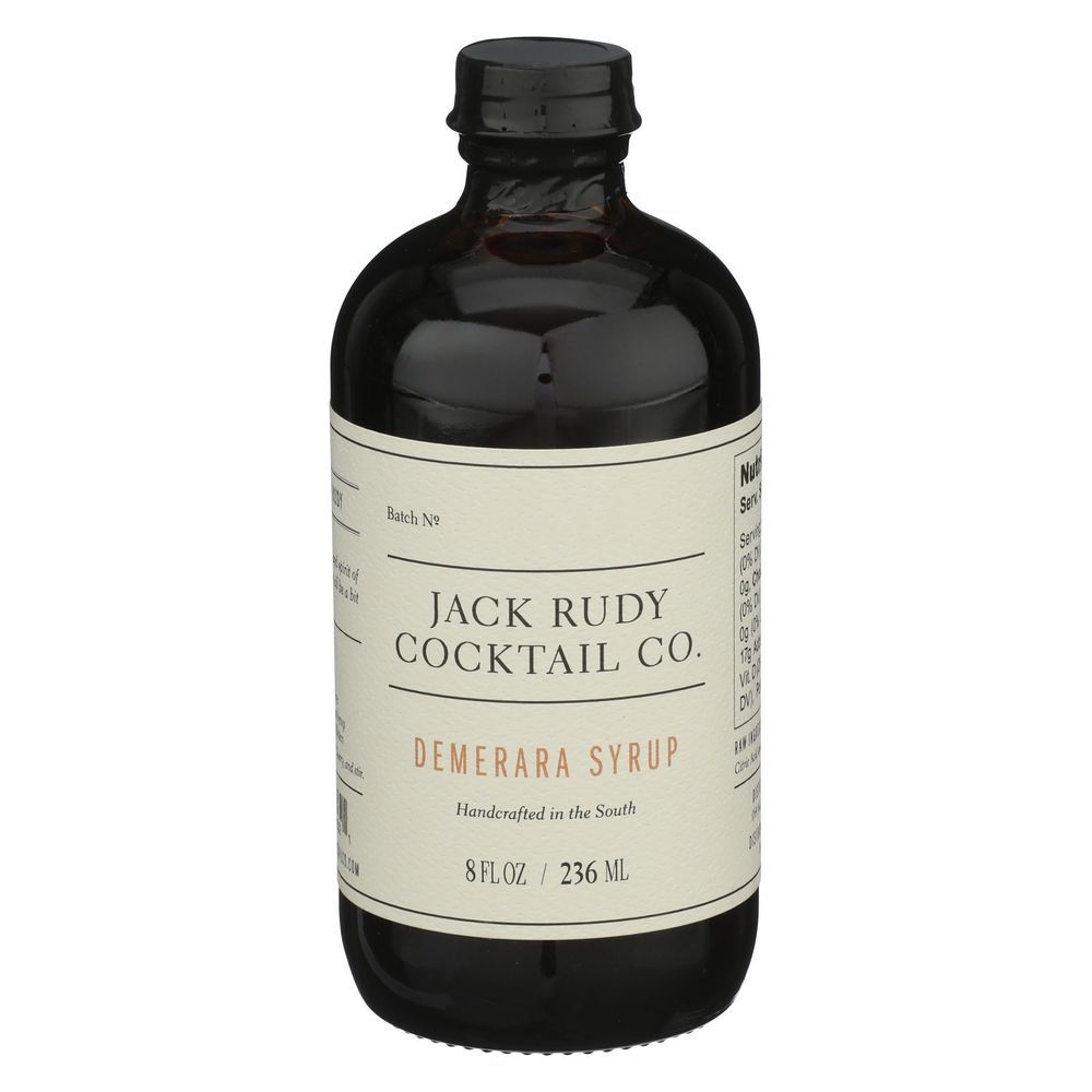 Jack Rudy Cocktail Demerara Syrup, 8 Fluid Ounce -- 12 Per Case