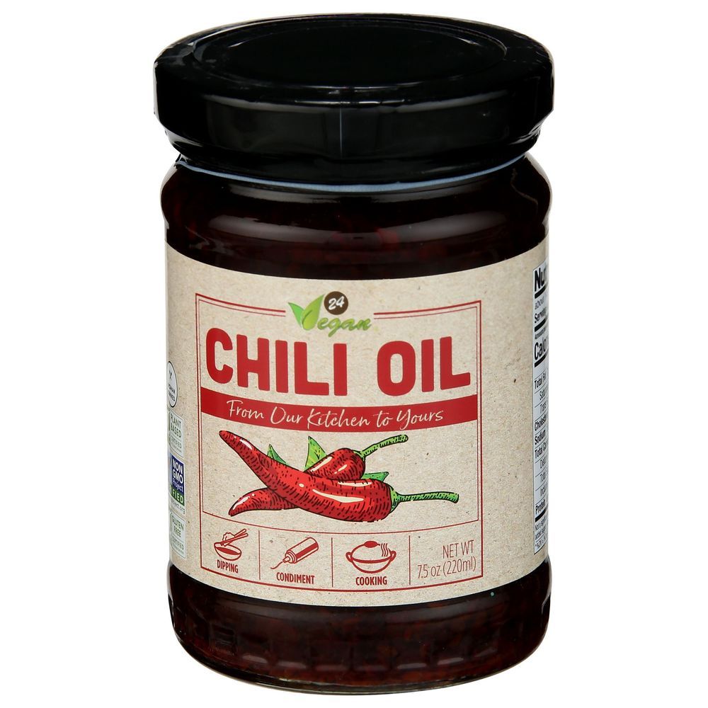 24 Vegan Mild And Savory Chili Oil, 7.5 Ounce -- 6 Per Case