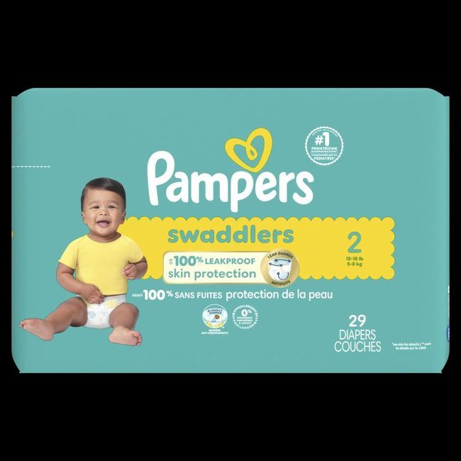 Pampers Swaddlers Size 2 Jumbo Diaper, 29 Count -- 4 Per Case