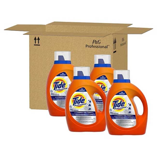 Tide Professional Lessive Liquide Originale Pour 80 Lavages, 105 Onces -- 4 Par Caisse