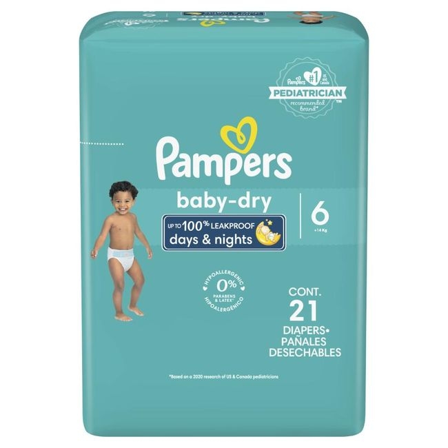 Size 6 Jumbo Baby Dry Diaper
