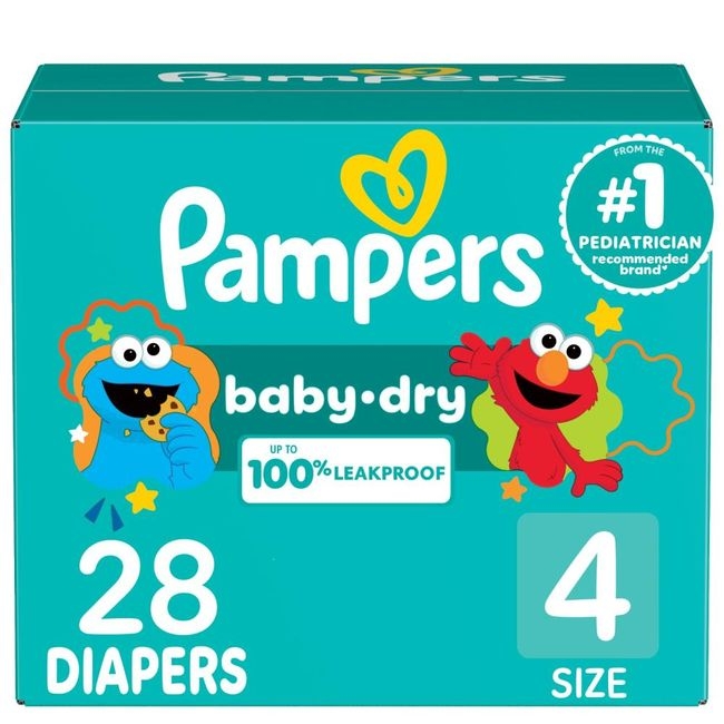 Size 4 Jumbo Baby Dry Diaper
