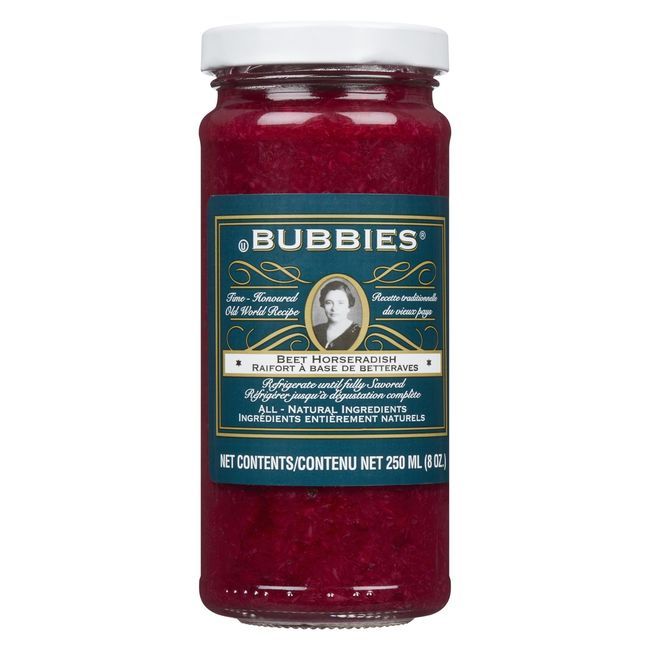 Bubbies Beets Horseradish, 250 G -- 12 Per Case