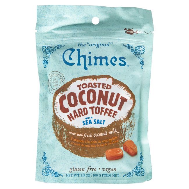 Chimes Caramel Dur À La Noix De Coco Grillée Et Au Sel De Mer, 100 G -- 12 Par Boîte