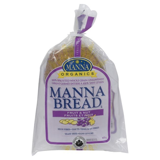 Manna Organics Sprouted Fruit And Nut Bread, 400 G -- 8 Per Case