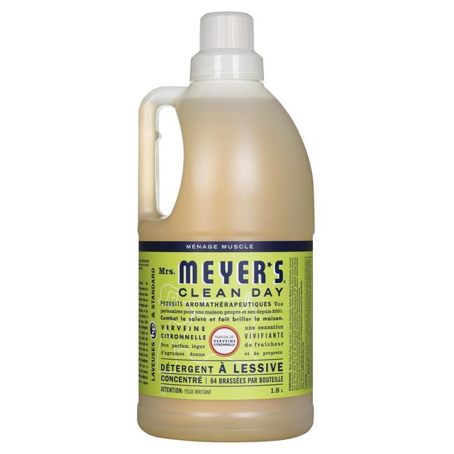 Mrs. Meyer's Clean Day Savon À Lessive Liquide Concentré À La Verveine Citronnée, 1,8 L -- 6 Par Boîte