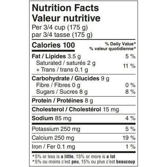 Organic Meadow Organic 2 Percent Milk Fat Probiotic Yogurt, 750 G