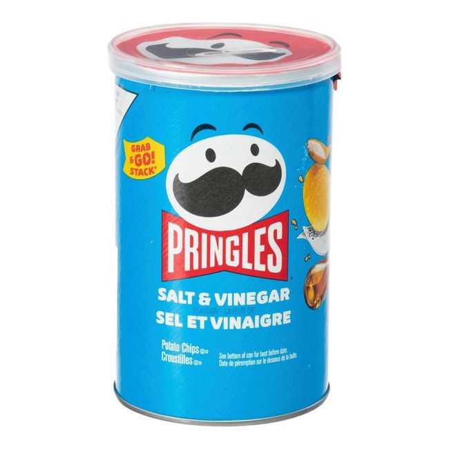 Pringles Chips Sel Et Vinaigre, 68 G -- 12 Par Boîte