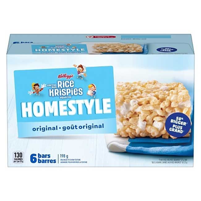 Rice Krispies Treats Squares Original Bar, 198 G -- 6 Per Case