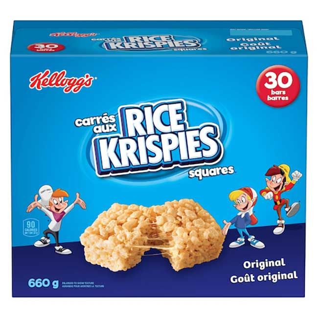 Rice Krispies Treats Squares Original Bar, 660 G -- 8 Per Case