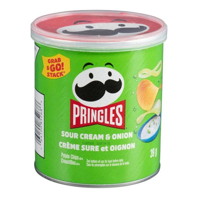 Pringles Chips À La Crème Sure Et À L'oignon, 39 G -- 12 Par Boîte