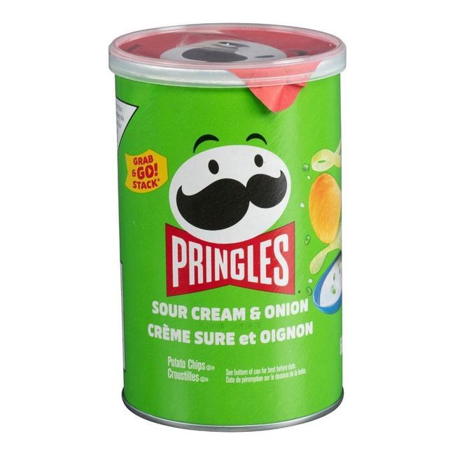 Pringles Chips À La Crème Sure Et À L'oignon, 68 G -- 12 Par Boîte