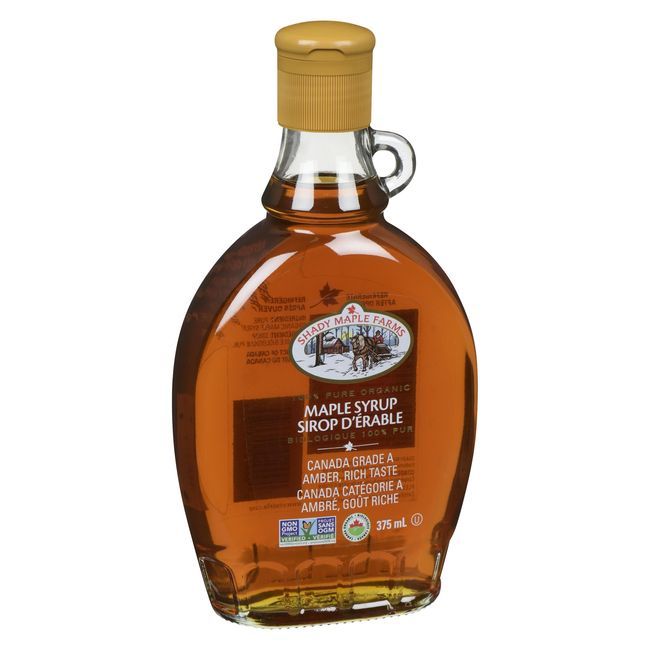 Shady Maple Farms Sirop D'érable Biologique Au Goût Riche, 375 Ml -- 6 Par Boîte