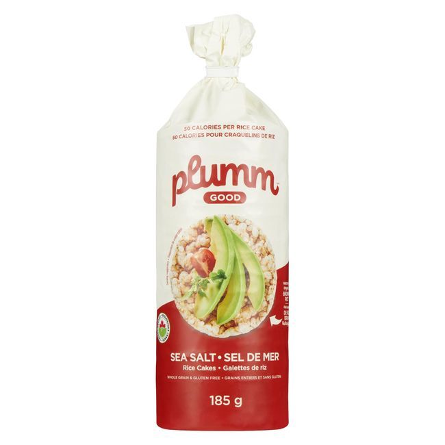 Plumm Good Organic Sea Salt Rice Cake, 185 G -- 12 Per Case