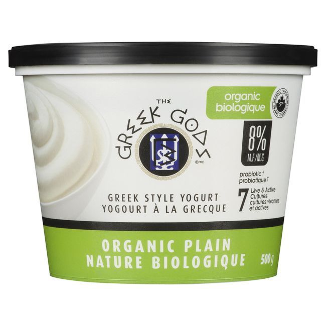The Greek Gods Organic Plain Traditional Greek Style Yogurt, 500 G -- 6 Per Case