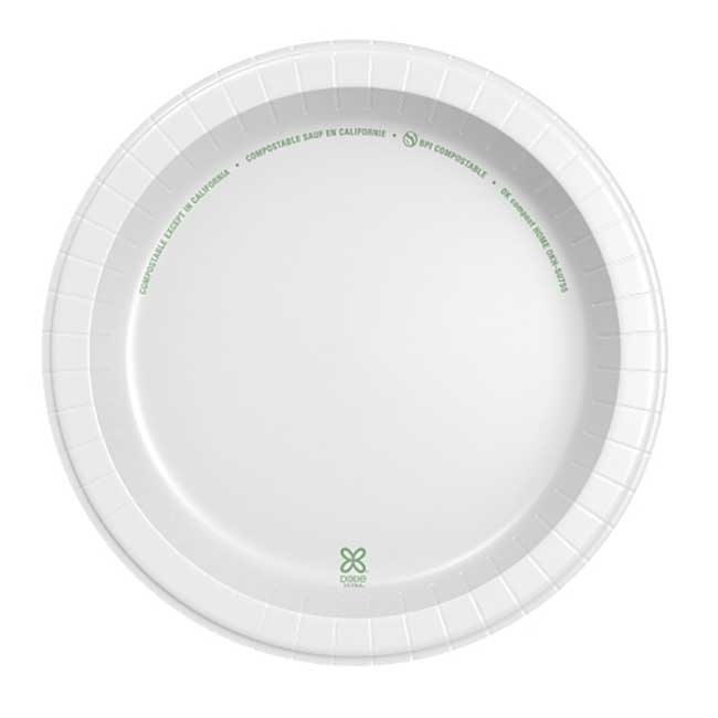 10.125 in White Ultra Heavy Weight Paper Plate