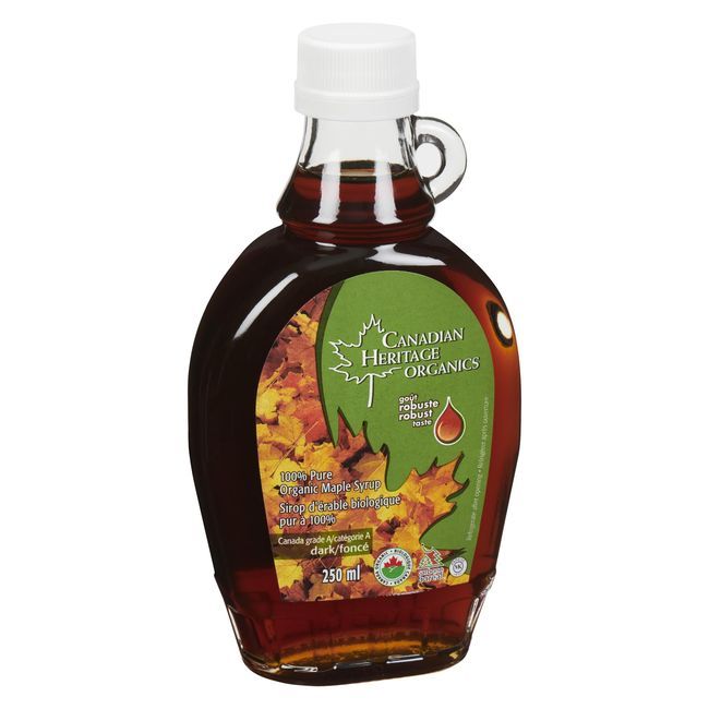 Canadian Heritage Organics Sirop D'érable Foncé Et Robuste, 250 Ml -- 12 Par Caisse