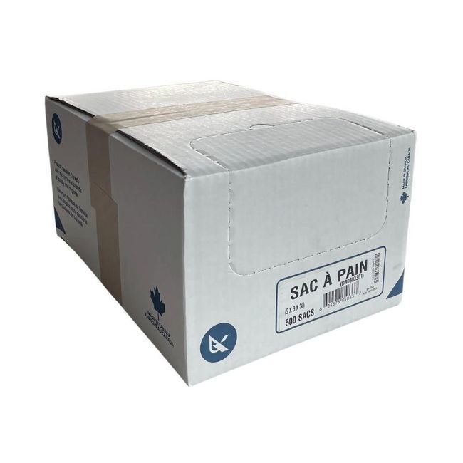 Polykar Baguette Bread Bag, 5 X 3 X 30 In -- 500 Per Case
