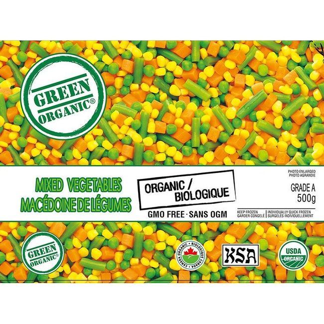 Green Organic Vegetables Mix, 500 G -- 12 Per Case