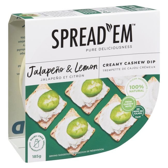 Spread'em Kitchen Jalapeno And Lemon Cream Cheeze, 183 G -- 8 Per Case
