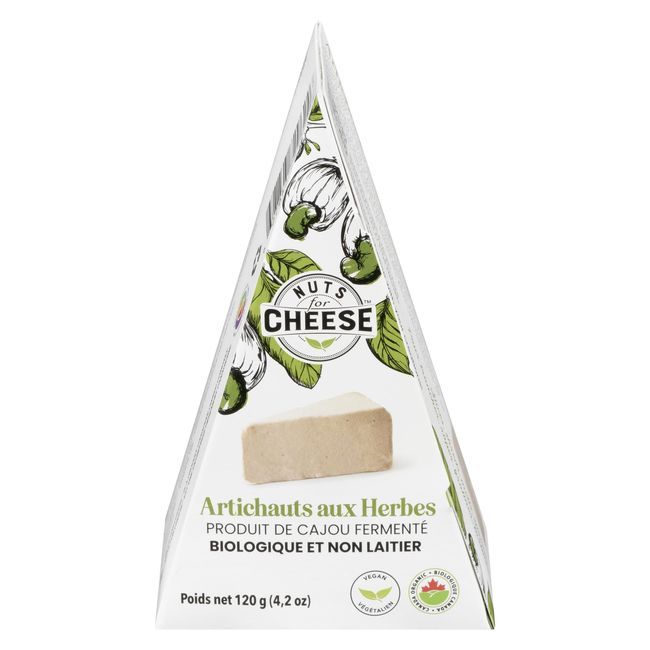 Nuts For Cheese Fromage Aux Artichauts Et Aux Herbes, 120 G -- 6 Par Boîte