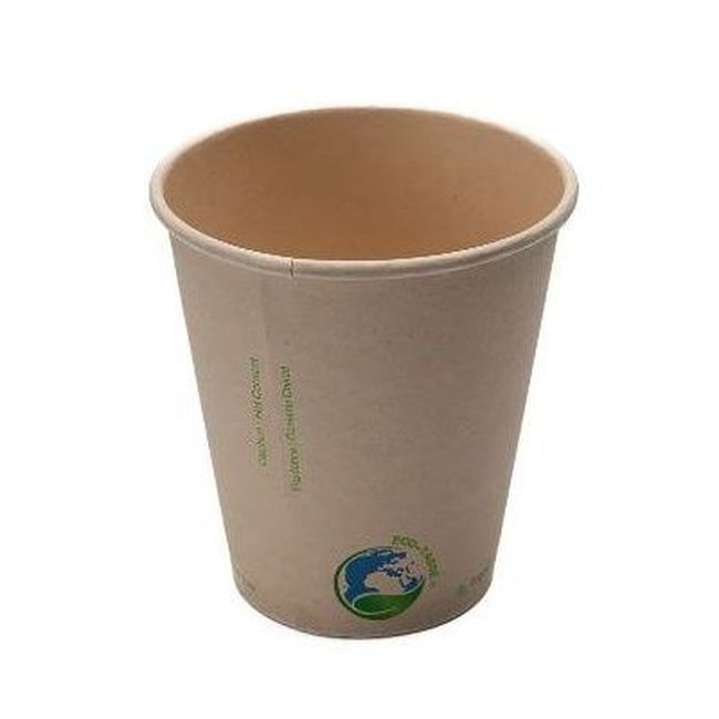 Eco-packaging Compostable Bamboo Hot Cup, 10 Oz Capacity -- 1000 Per Case