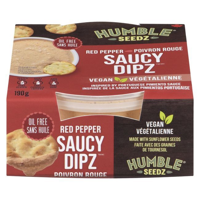 Humble Seedz Red Pepper Saucy Dipz, 190 G -- 8 Per Case