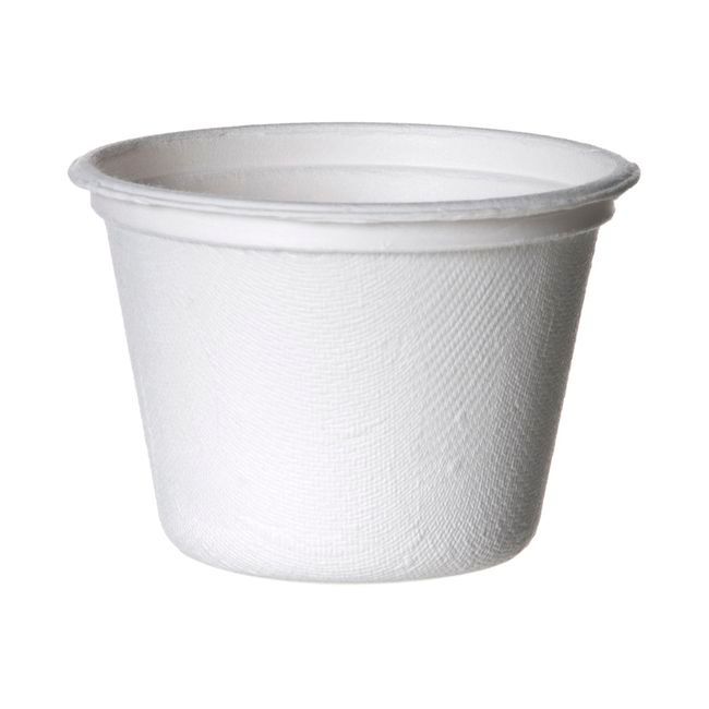 Worldview Gobelet À Portion De Bagasse De Canne À Sucre Blanche, Capacité De 4 Oz -- 1 800 Par Caisse