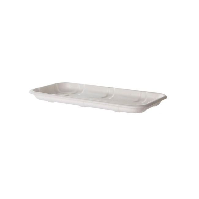 Eco Products Renewable Compostable Sugarcane Meat And Produce Tray, 8.57 X 4.77 X 0.66 In -- 600 Per Case
