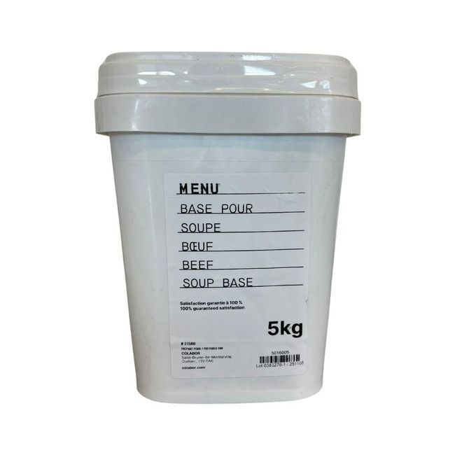 Menu Base De Soupe Au Bœuf, 5 Kg