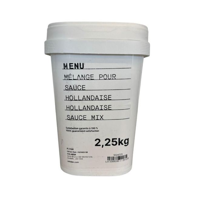 Menu Base De Sauce Hollandaise, 2,25 Kg