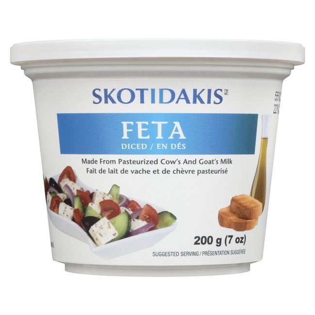 Skotidakis Fromage Feta Ordinaire Coupé En Dés, 200 G -- 6 Par Boîte