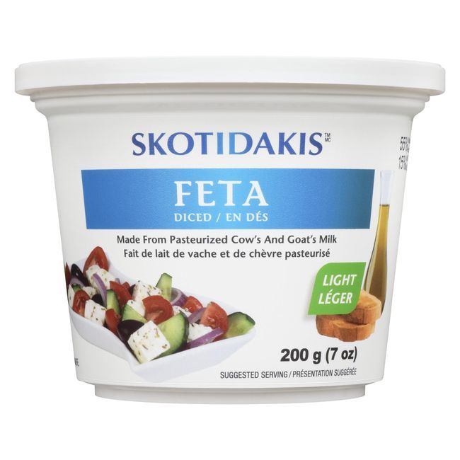 Skotidakis Fromage Feta Léger En Dés, 200 G -- 6 Par Boîte