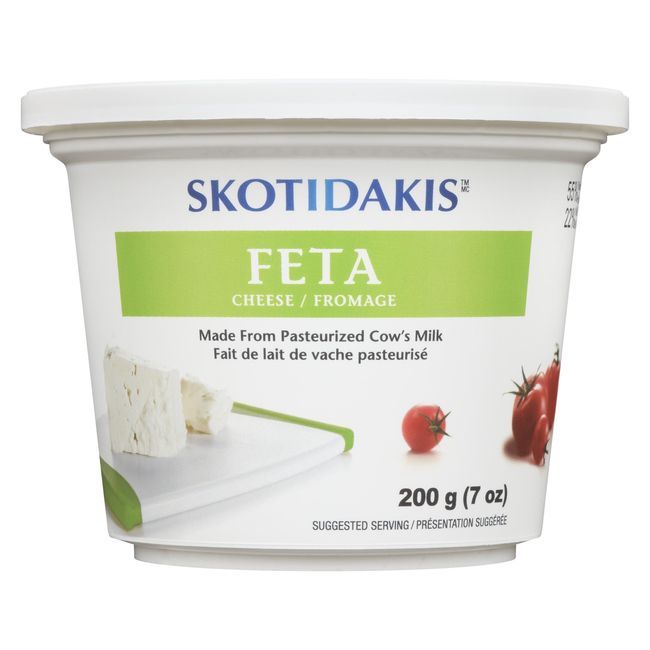 Skotidakis Bloc De Fromage Feta Au Lait De Vache, 200 G -- 6 Par Boîte