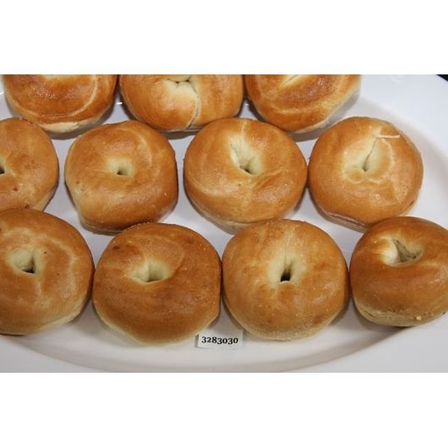 All Round Foods 1.5 Oz Sliced Plain Mini Bagel, 12 Count -- 12 Per Case