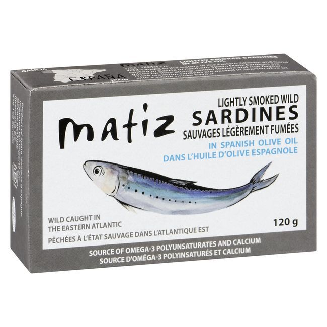 Matiz Lightly Smoked Wild Sardines In Spanish Olive Oil, 120 G -- 12 Per Case