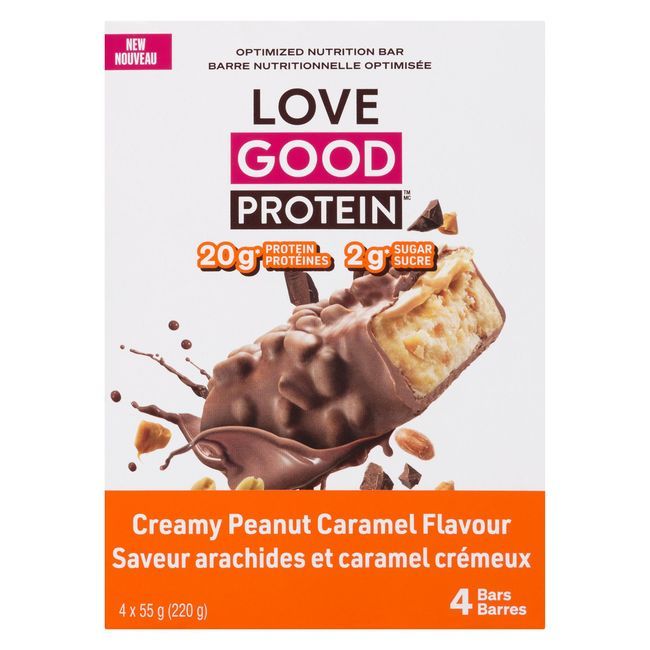 Love Good Fats Barre Protéinée Aux Arachides Et Au Caramel, 55 G -- 24 Par Boîte
