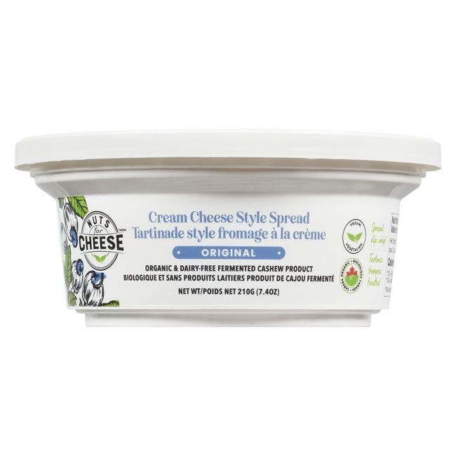 Nuts For Cheese Tartinade De Fromage À La Crème Originale Sans Produits Laitiers, 210 G -- 6 Par Boîte