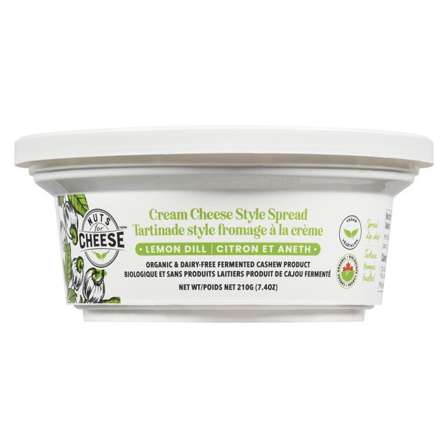 Nuts For Cheese Tartinade De Fromage À La Crème Au Citron Et À L'aneth Sans Produits Laitiers, 210 G -- 6 Par Boîte